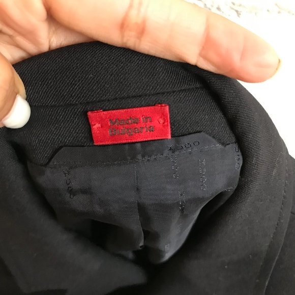 HUGO BOSS red label virgin wool blazer two button navy - Picture 2 of 3